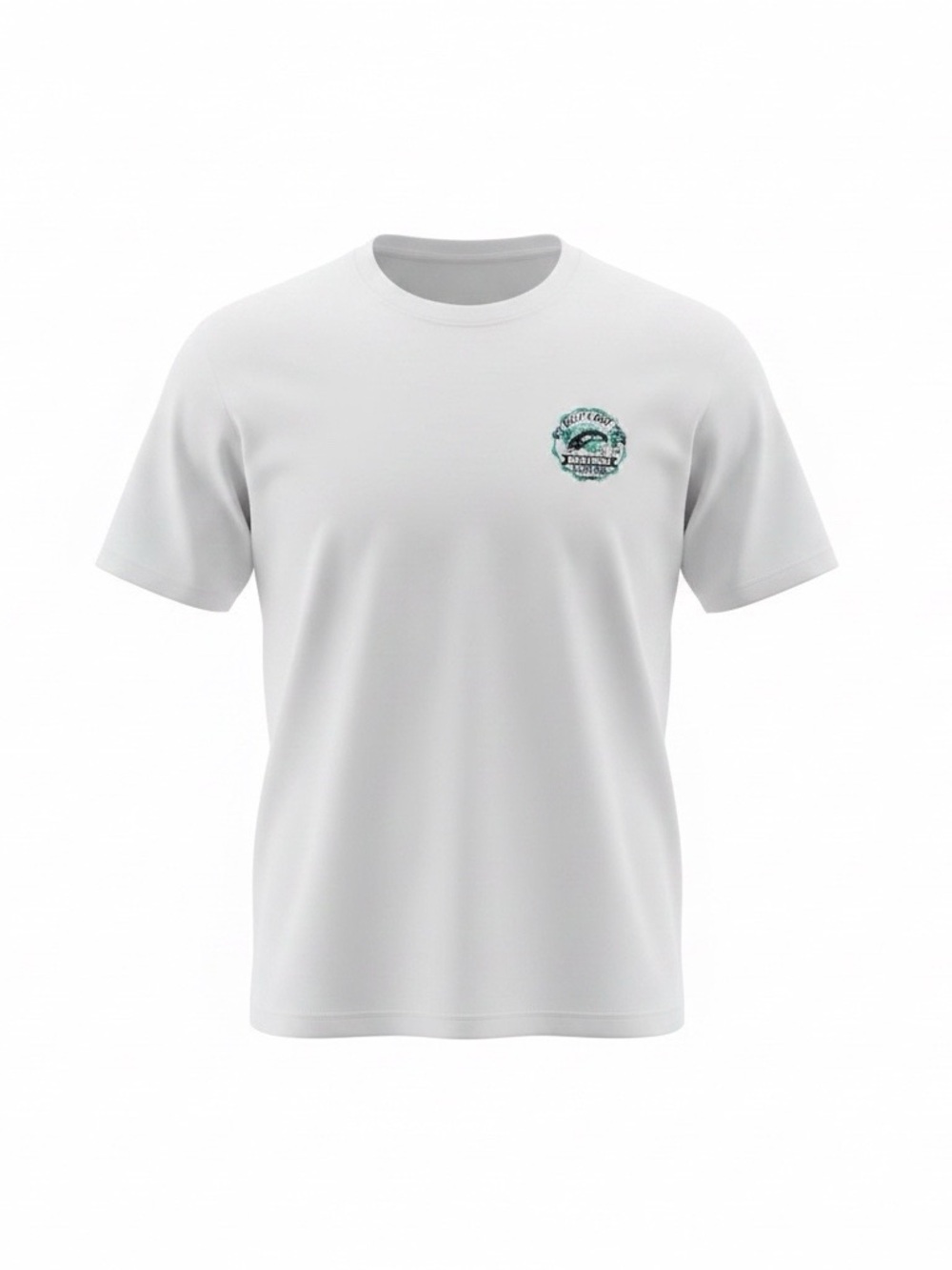 Men's White Short-Sleeve Graphic Tee